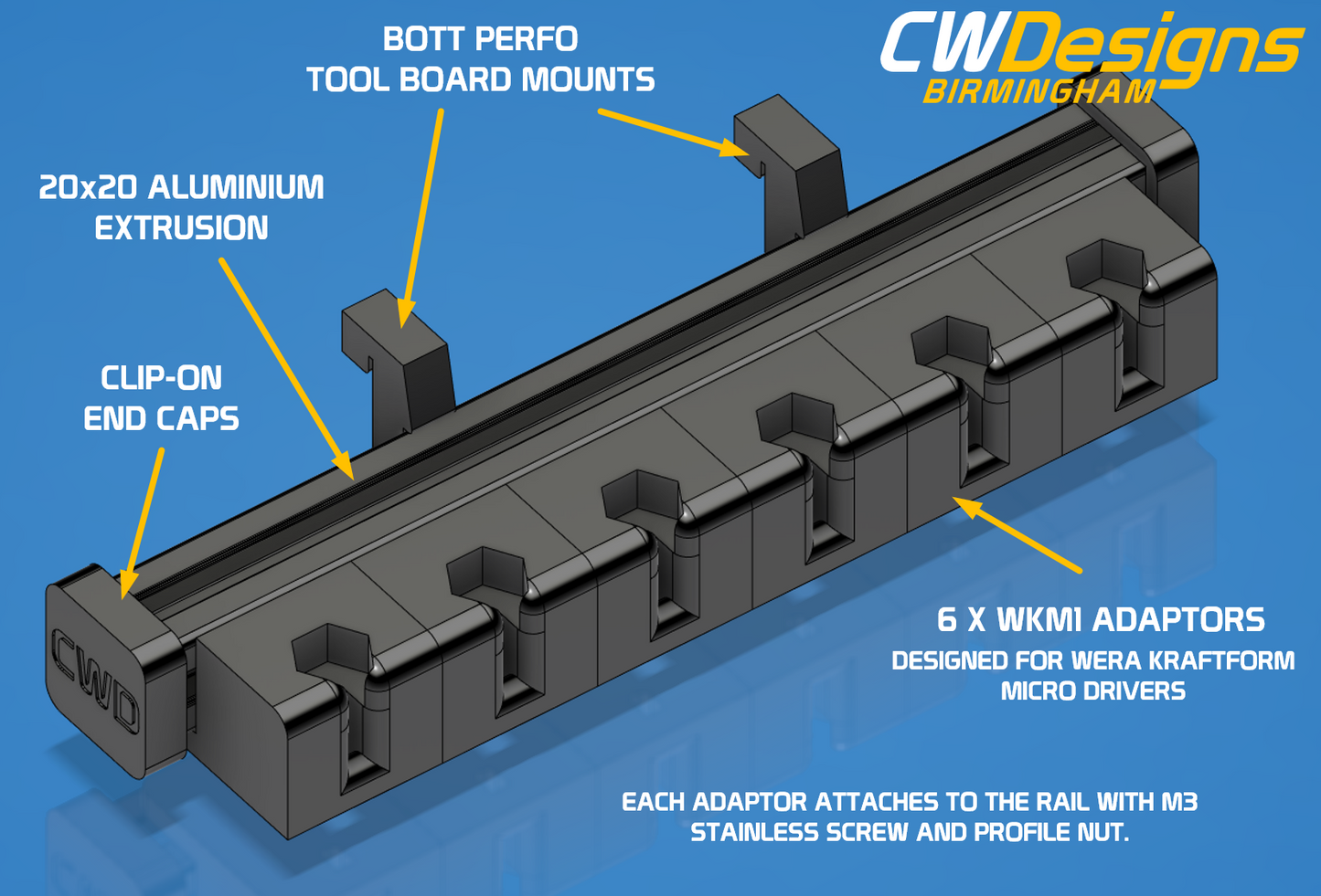 Driver Holder compatible with WERA Tools Bott Perfo