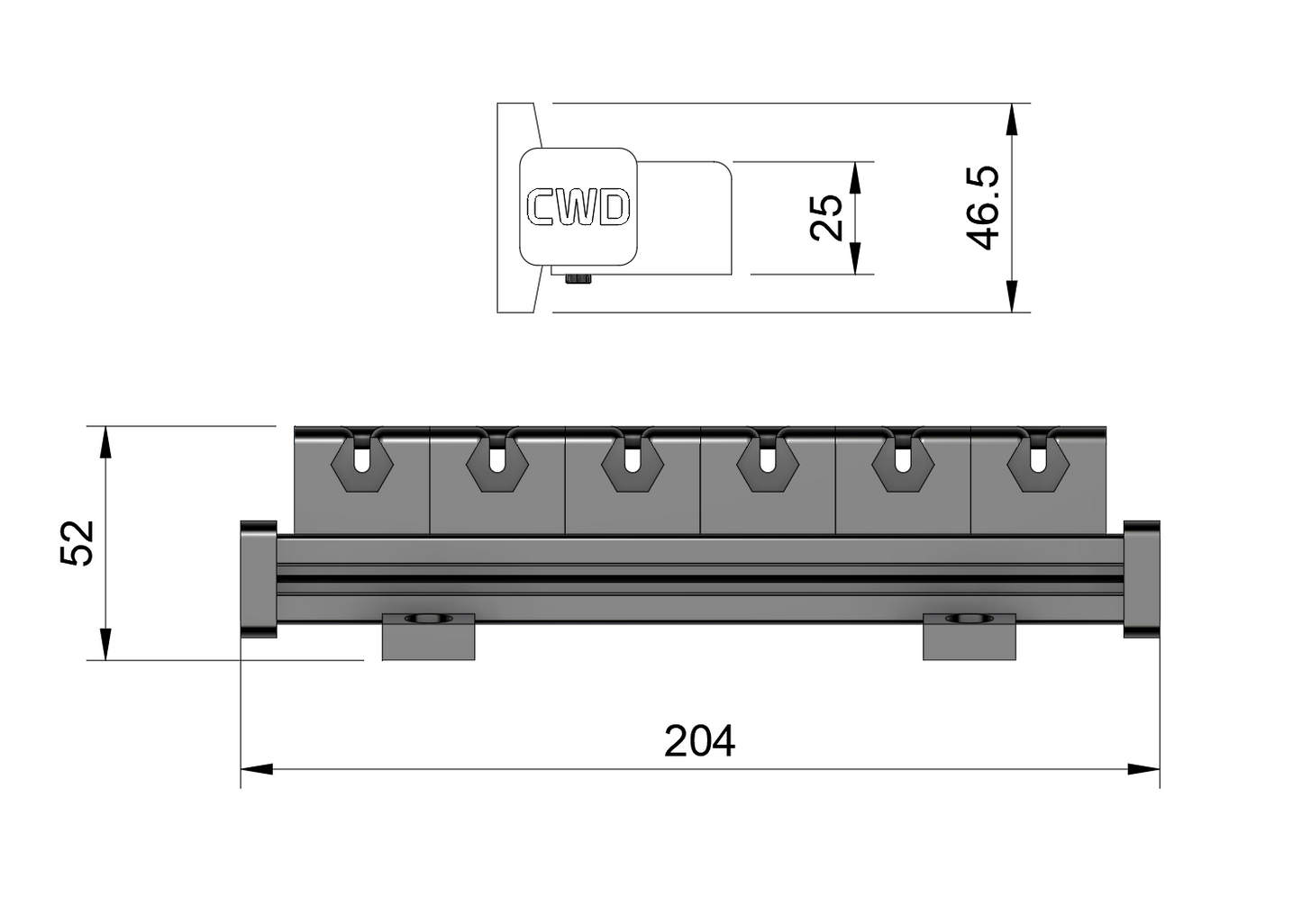 Driver Holder for WERA Tools Wall Mount