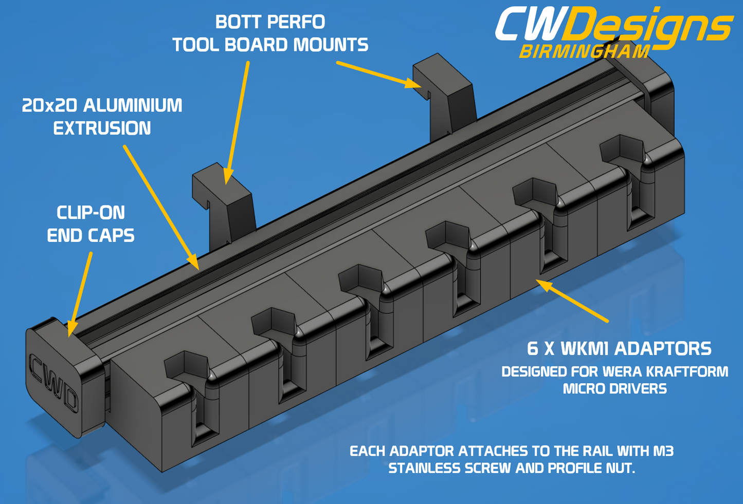 Driver Holder for WERA Tools Bott Perfo